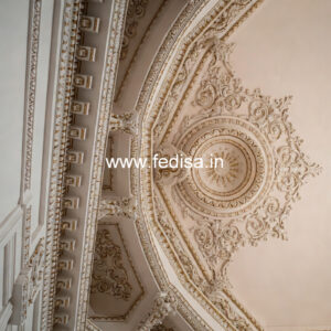 Carved Ceiling Design Wooden False Ceiling Cost No-2937