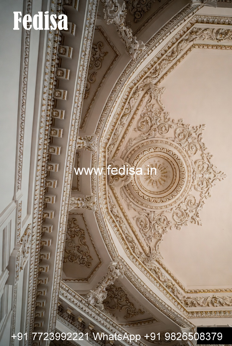 Carved Ceiling Design Wooden False Ceiling Cost No-2937