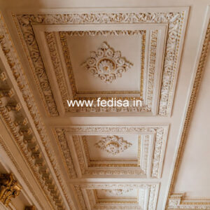 Carved Ceiling Design Gypsum False Ceiling Tiles Price No-2949