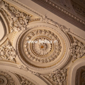 Carved Ceiling Design False Ceiling For Pooja Room No-2956