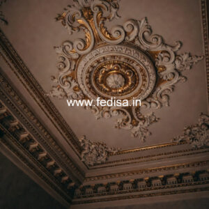 Carved Ceiling Design False Ceiling Dining Hall No-2959