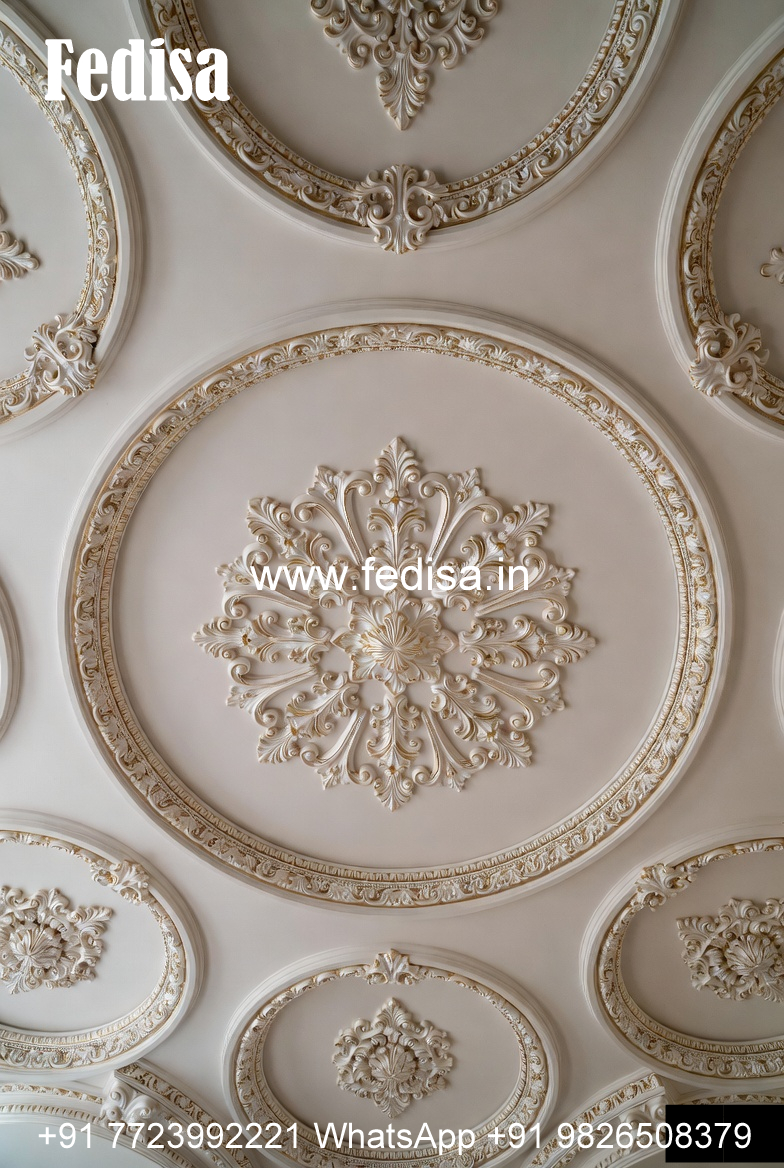 Carved Ceiling Design Rectangular False Ceiling No-2964