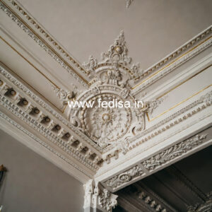 Carved Ceiling Design Gray False Ceiling No-2984