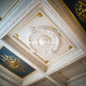 Carved Ceiling Design Simple False Ceiling For Bedroom No-3022