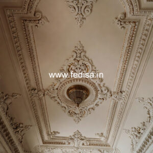 Carved Ceiling Design Simple False Ceiling For Living Room No-3040