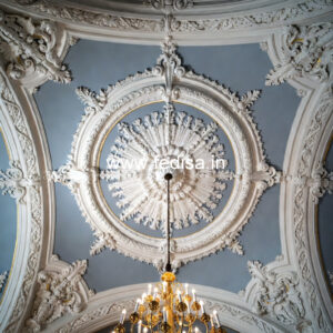 Carved Ceiling Design False Ceiling For Rectangular Hall No-3041
