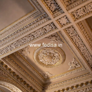 Carved Ceiling Design Outdoor Balcony False Ceiling No-3045