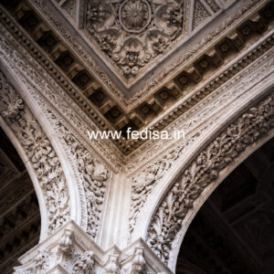 Carved Ceiling Design Exposed Grid False Ceiling No-3072