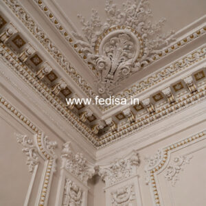 Carved Ceiling Design Pvc Wooden False Ceiling No-3089
