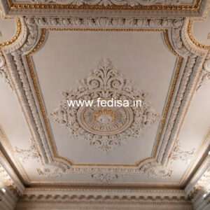 Carved Ceiling Design Pooja Mandir False Ceiling No-3095