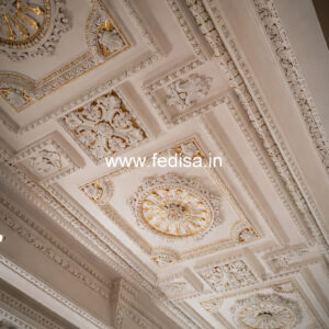 Carved Ceiling Design False Ceiling Falling Down No-3109