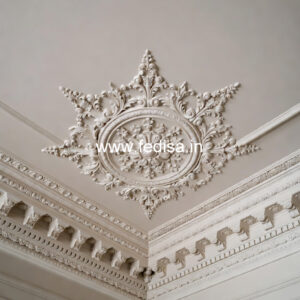 Carved Ceiling Design Pine Wood False Ceiling No-3142