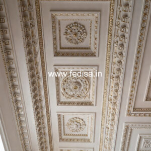 Carved Ceiling Design Pop Ceiling For Living Room No-3148