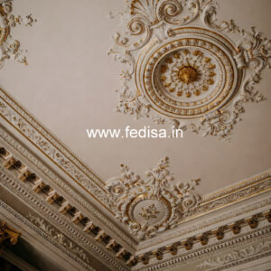 Carved Ceiling Design False Ceiling With Jali No-3167