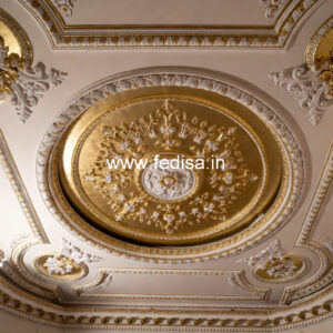 Carved Ceiling Design False Ceiling For Square Room No-3184