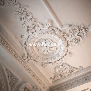 Carved Ceiling Design Plasterboard False Ceiling No-3191