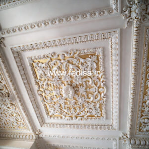 Carved Ceiling Design False Ceiling For Puja Room No-3228