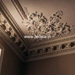 Carved Ceiling Design Low Budget False Ceiling No-3243