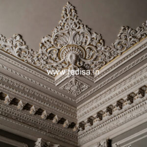 Carved Ceiling Design Wooden Pvc False Ceiling No-3260