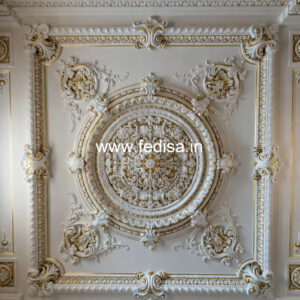 Carved Ceiling Design Living False Ceiling No-3277