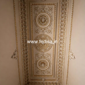 Carved Ceiling Design False Ceiling With Beams No-3281