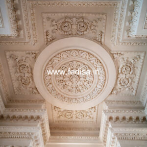 Carved Ceiling Design Sloped Roof False Ceiling No-3286