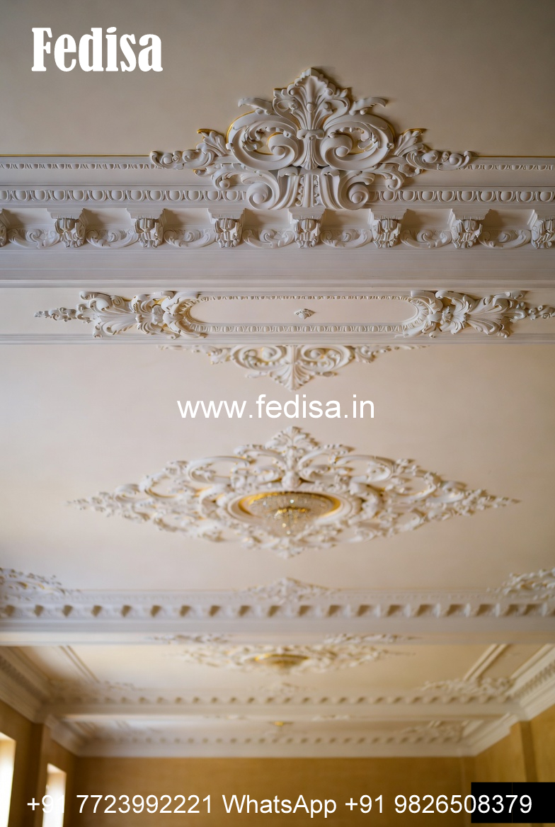 Carved Ceiling Design False Ceiling Cost For 2 Bhk No-3293
