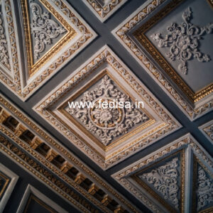 Carved Ceiling Design Pvc False Ceiling For Bedroom No-3306