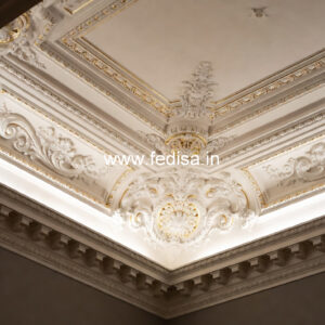 Carved Ceiling Design False Ceiling In Washroom No-3328