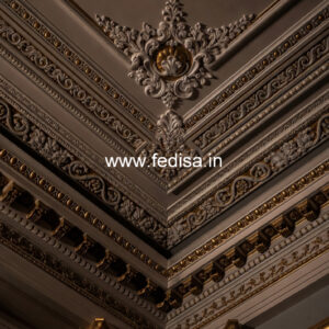 Carved Ceiling Design False Ceiling Bedroom Simple No-3344