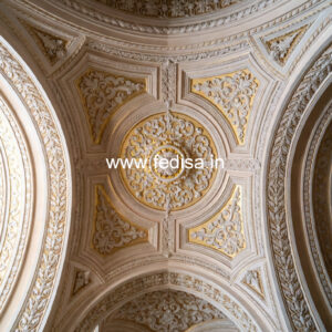 Carved Ceiling Design False Ceiling With Loft No-3346