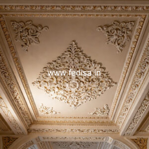 Carved Ceiling Design Pop False Ceiling Hall No-3348