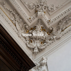 Carved Ceiling Design Flat False Ceiling No-3369