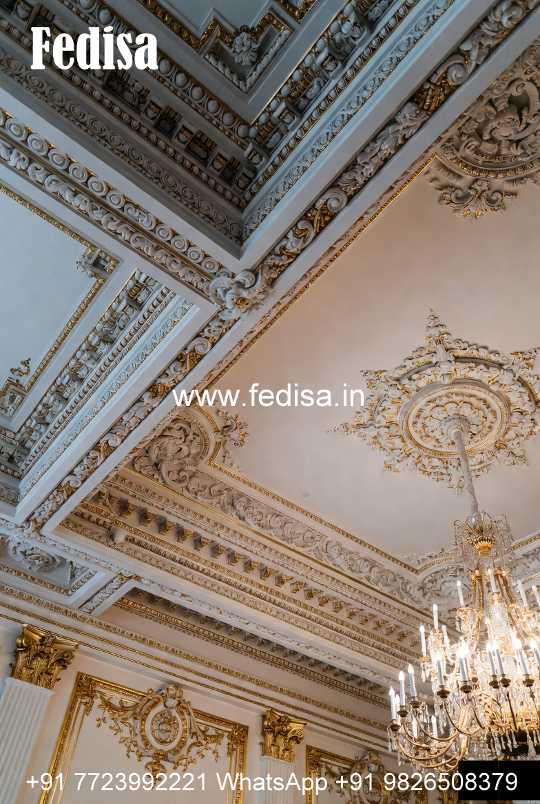 Carved Ceiling Design Home Theater False Ceiling No-3377