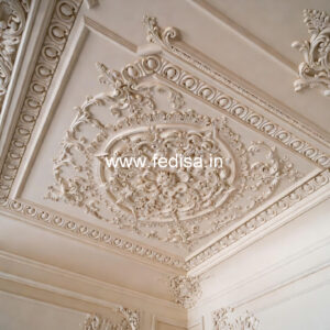 Carved Ceiling Design False Ceiling Design For Lobby No-3486