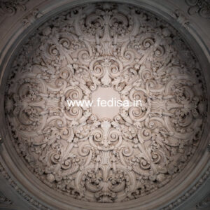 Carved Ceiling Design Double Fan Pop Design No-3592