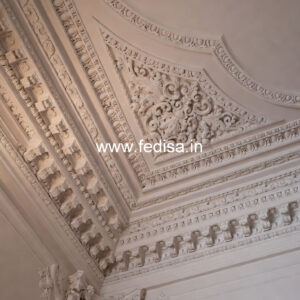 Carved Ceiling Design Pop Cornice Molding Design No-3598