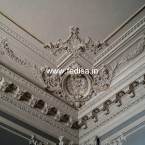 Carved Ceiling Design Ceiling Design For Hall With Two Fans No-3639
