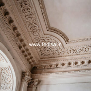 Carved Ceiling Design 2 Fan Pop Design No-3660