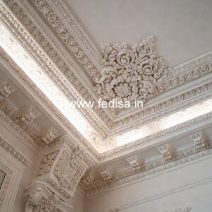 Carved Ceiling Design Gypsum Board False Ceiling Design No-3680