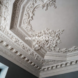 Carved Ceiling Design Pop Design For Small Hall No-3704