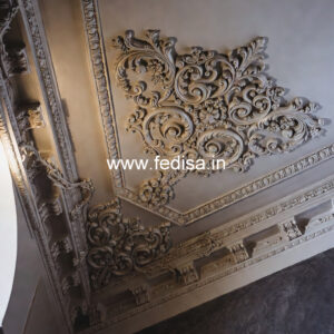 Carved Ceiling Design Pop Design With Color No-3714