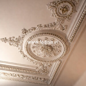 Carved Ceiling Design Wooden Pop Design No-3715
