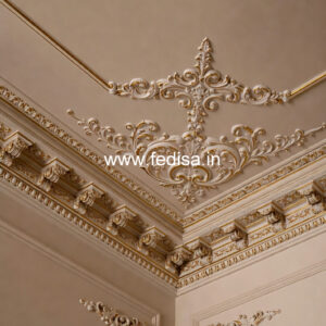 Carved Ceiling Design Corner Pop Design No-3747