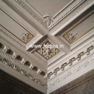 Carved Ceiling Design Modern Pop Design For Living Room No-3810