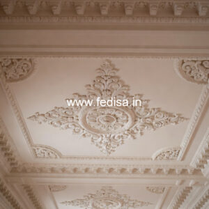 Carved Ceiling Design Pop Flower Design For Hall No-3858