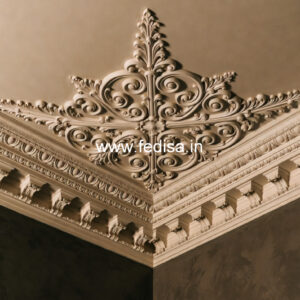 Carved Ceiling Design Round Pop Design No-3891