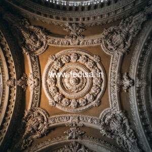 Carved Ceiling Design Ceiling Fan Pop Design No-3892