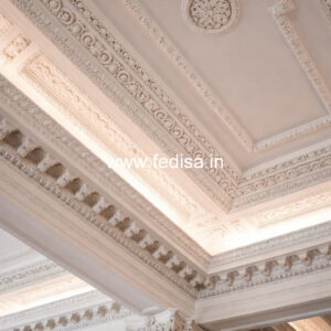 Carved Ceiling Design Stairs Pop Design No-3895