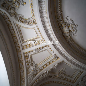 Carved Ceiling Design Pop Design For Stairs Roof No-3902